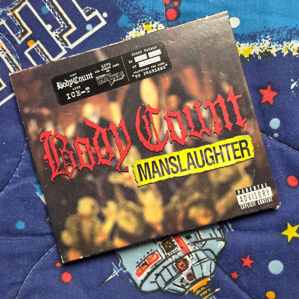 Body Count CD Manslaughter Ice-T Rap Metal Sumerian Records 2014 Slipcover